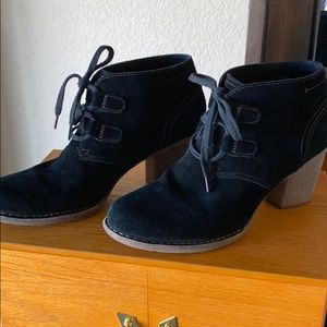 Black Suede booties size 12